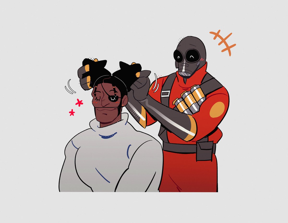 AliJay00's tweet image. Demoman with afro looks so cute to me #TF2 #TeamFortress2