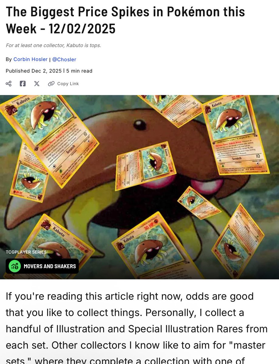 quarsays's tweet image. TCGplayer article on Kabuto ✌️ 

tcgplayer.com/content/articl…