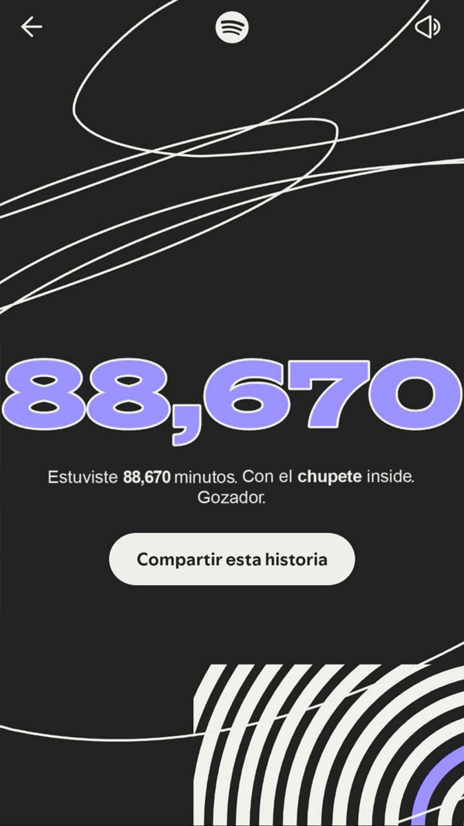Me salió éste wrapped de Spotify