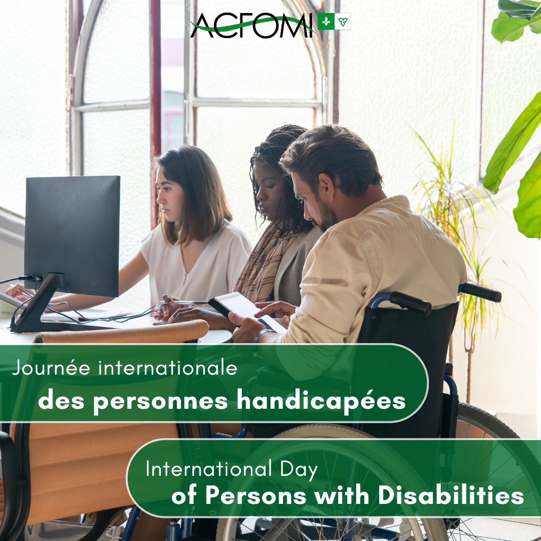 En cette Journée internationale des personnes handicapées, célébrons les talents uniques de chacun.

On this International Day of Persons with Disabilities, let’s build inclusive and enriching workplaces together.