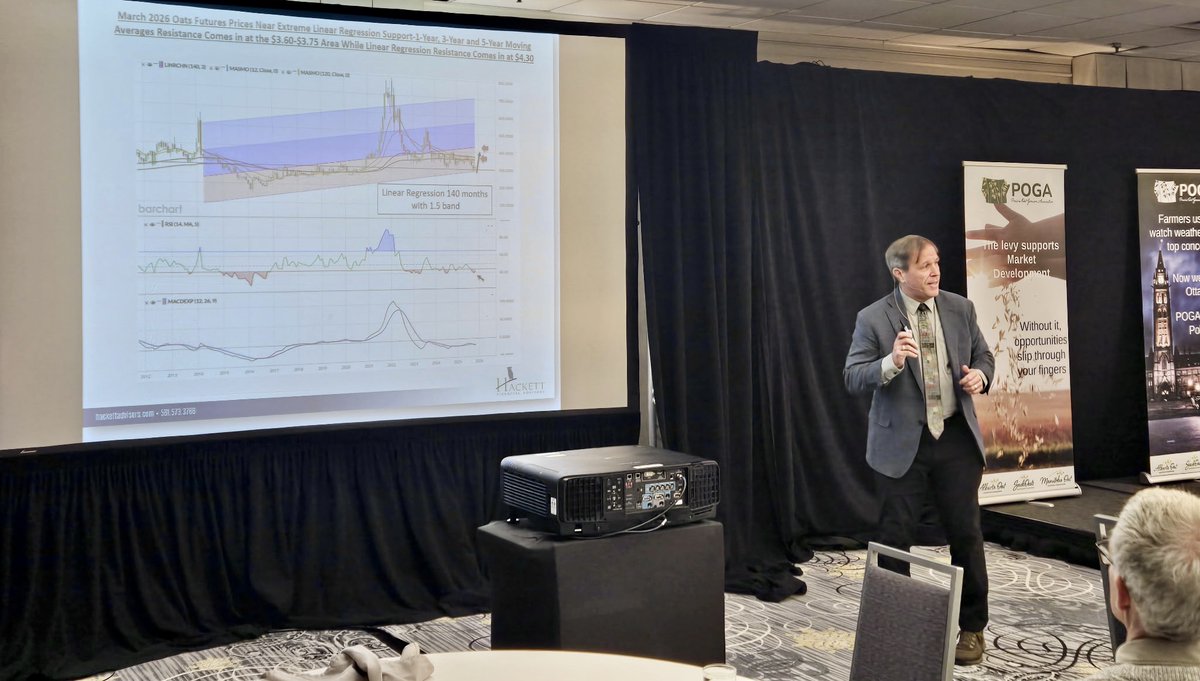 POGA AGM &amp; Conference is underway!

Shawn Hackett kicked us off with big insights into how weather, geopolitics, and global dynamics are influencing ag prices. A great start to the day!