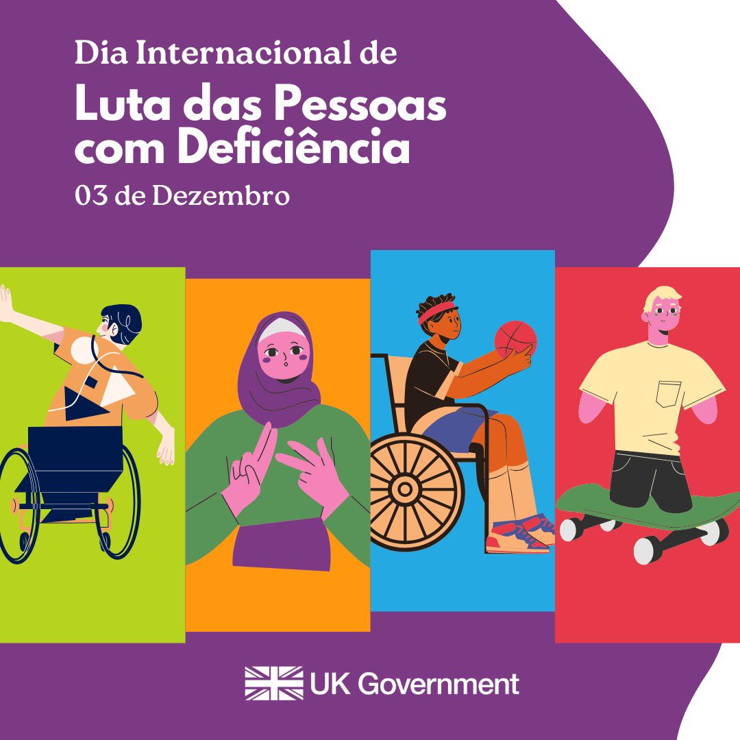 No Dia Internacional das Pessoas com Deficiência, destacamos o compromisso do Reino Unido com a inclusão. Por meio de parcerias globais, iniciativas britânicas já ajudaram a transformar a vida de quase 19 milhões de pessoas com deficiência.