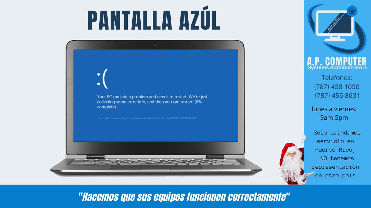 apcomputerprusa's tweet image. ¿Te has dado cuenta de que tu computadora va más lenta de lo habitual? ¿Te aparece la temida pantalla azul? ¿Se queda congelada? 
#reparaciondecomputadoras #reparaciondelaptops #APComputer #APComputerSystems #APComputerPR #APComputerPRUSA #Dios #Diosesbueno #God #Godisgood