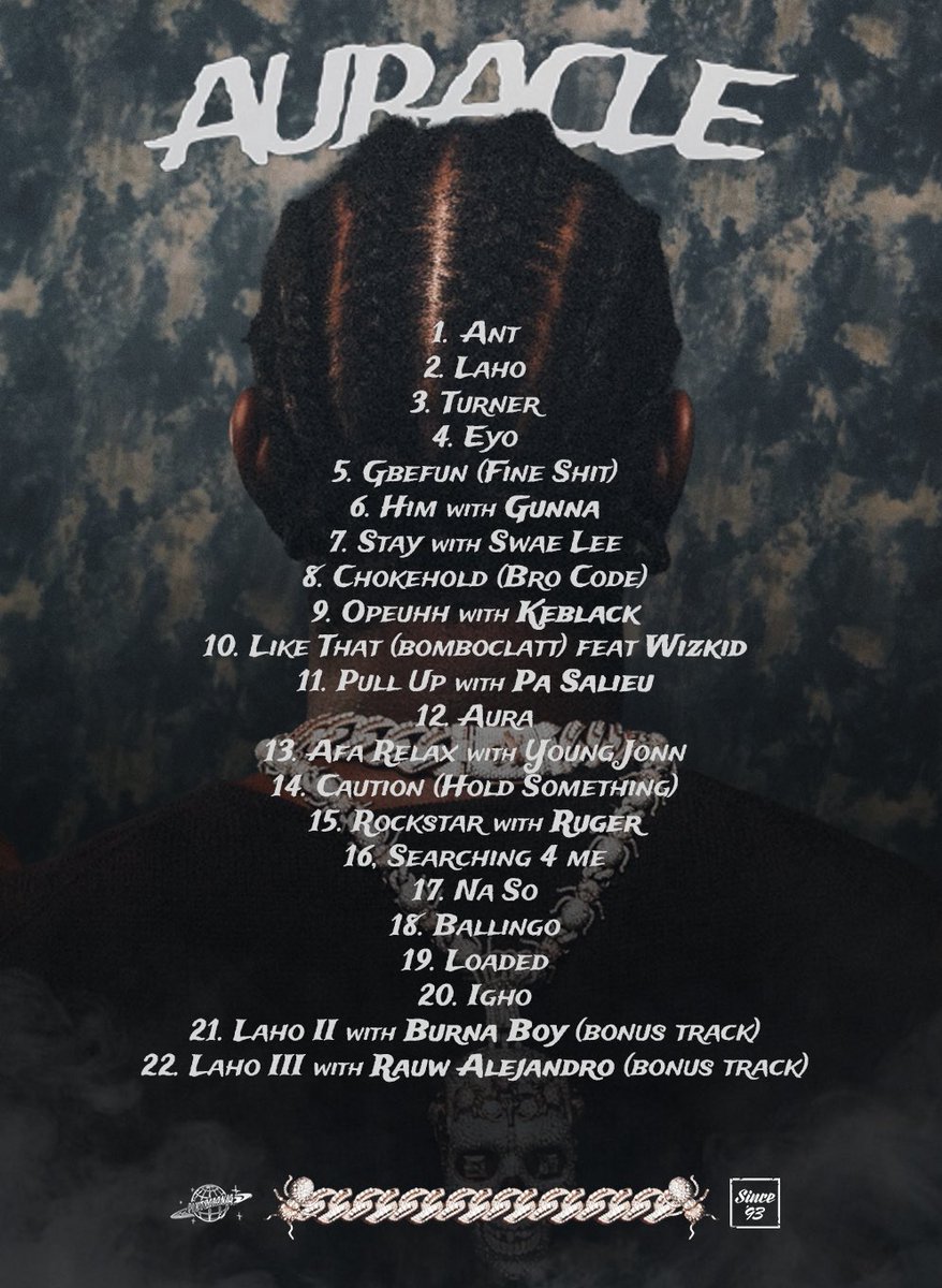 AURACLE TRACKLIST| Album Out Friday🪐