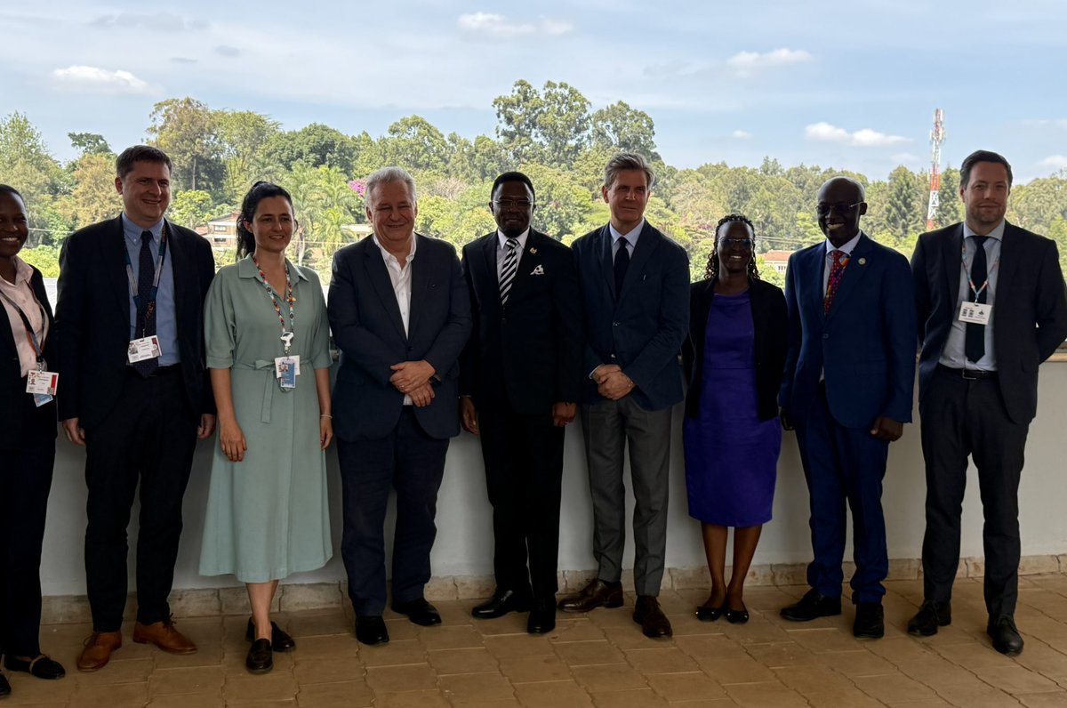 As the #UNEA7 momentum gathers pace, I held talks with the European Union team led by Danish Ambassador to Kenya and PR to <a href="/UNEP/">UN Environment Programme</a> H.E Stephan Schønemann (EU presidency) and his Belgian counterpart H.E Peter Maddens. 

We shared perspectives on ongoing  negotiations and reaffirmed