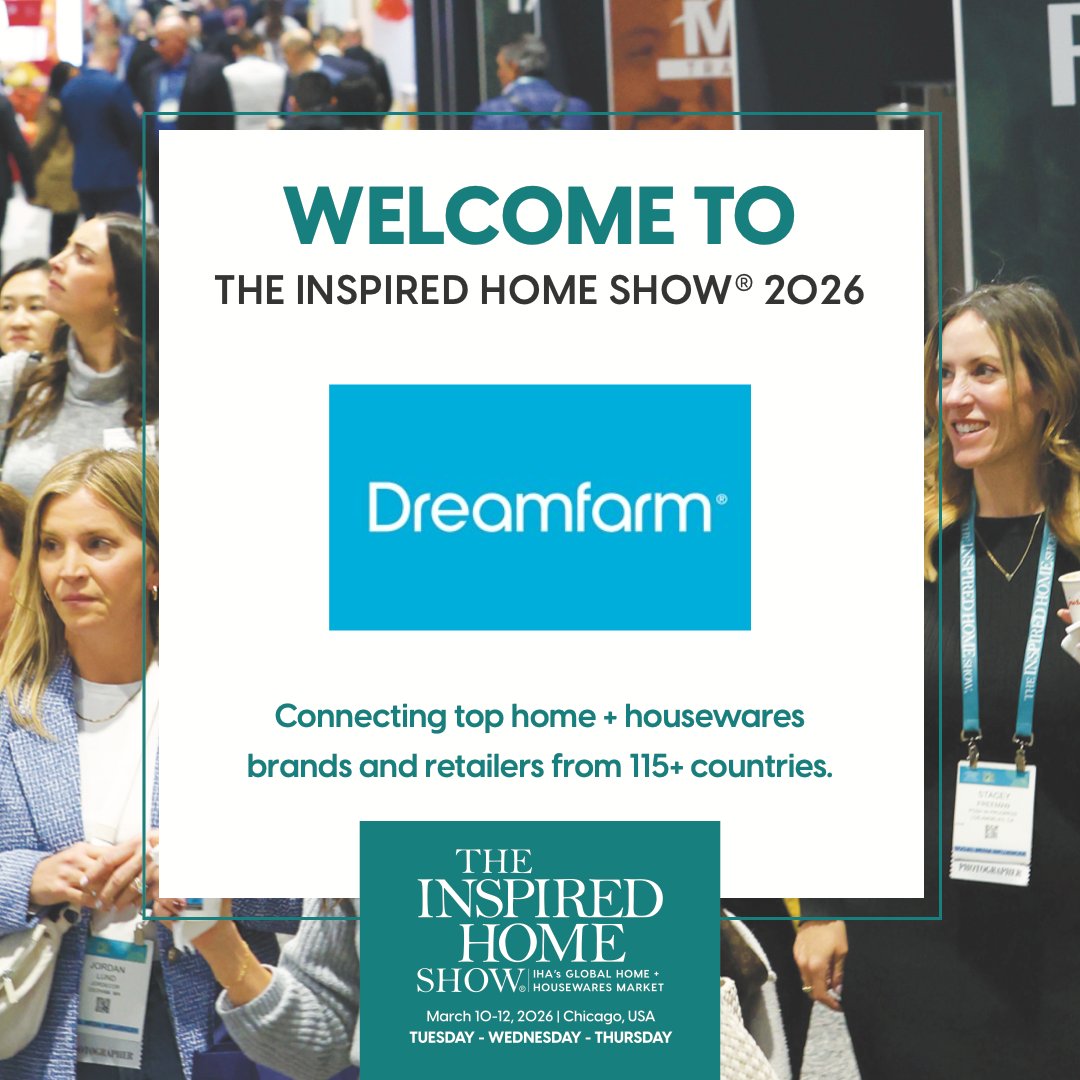 🌎 The Inspired Home Show 2026 is where the global home + housewares community connects, creates, and inspires. 

This week’s featured #TIHS26 exhibitors:
⭐ Danica
⭐ Design Ideas
⭐ <a href="/WeAreDreamfarm/">Dreamfarm</a>
See them (and so many more) in Chicago, March 10–12, 2026.