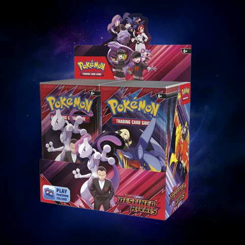 Pokehobby's tweet image. 🚨Destined Rivals Booster Box alert!🔥 Currently hovering at $387-$435, but with Team Rocket hype (Mewtwo ex + Giovanni!), Cynthia&apos;s Garchomp, and insane pull rates, this bad boy is primed to shatter $1K by mid-2026. 

Sealed goldmine📈💎  

#PokemonTCG #DestinedRivals…