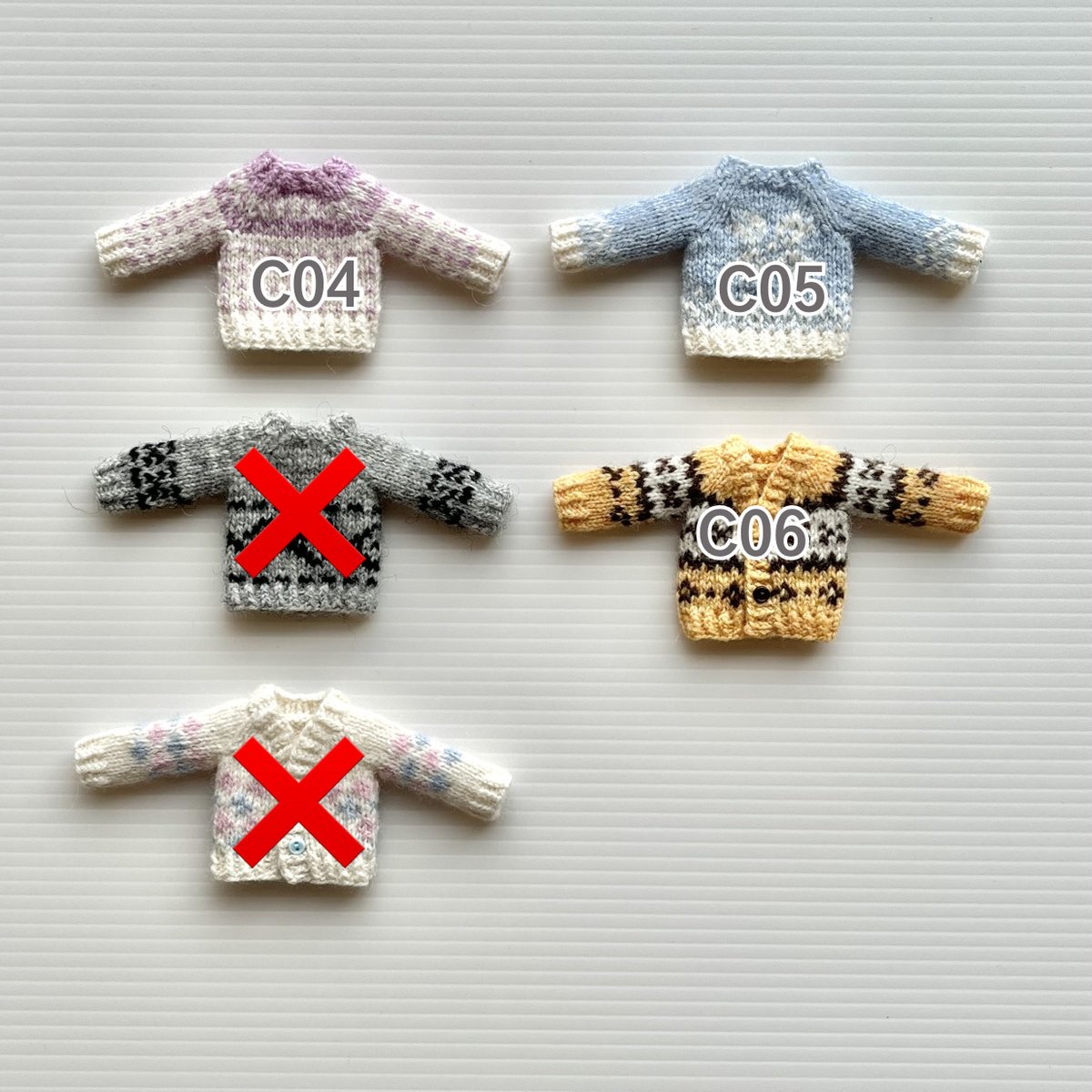 ptichika's tweet image. 【figmaチアキサイズ】
在庫分・新着分

ピコ男子、メガミデバイスにも着用可能。
C01は着丈が短め、02はやや長めです。

#figma
#ピコ男子
#メガミデバイス