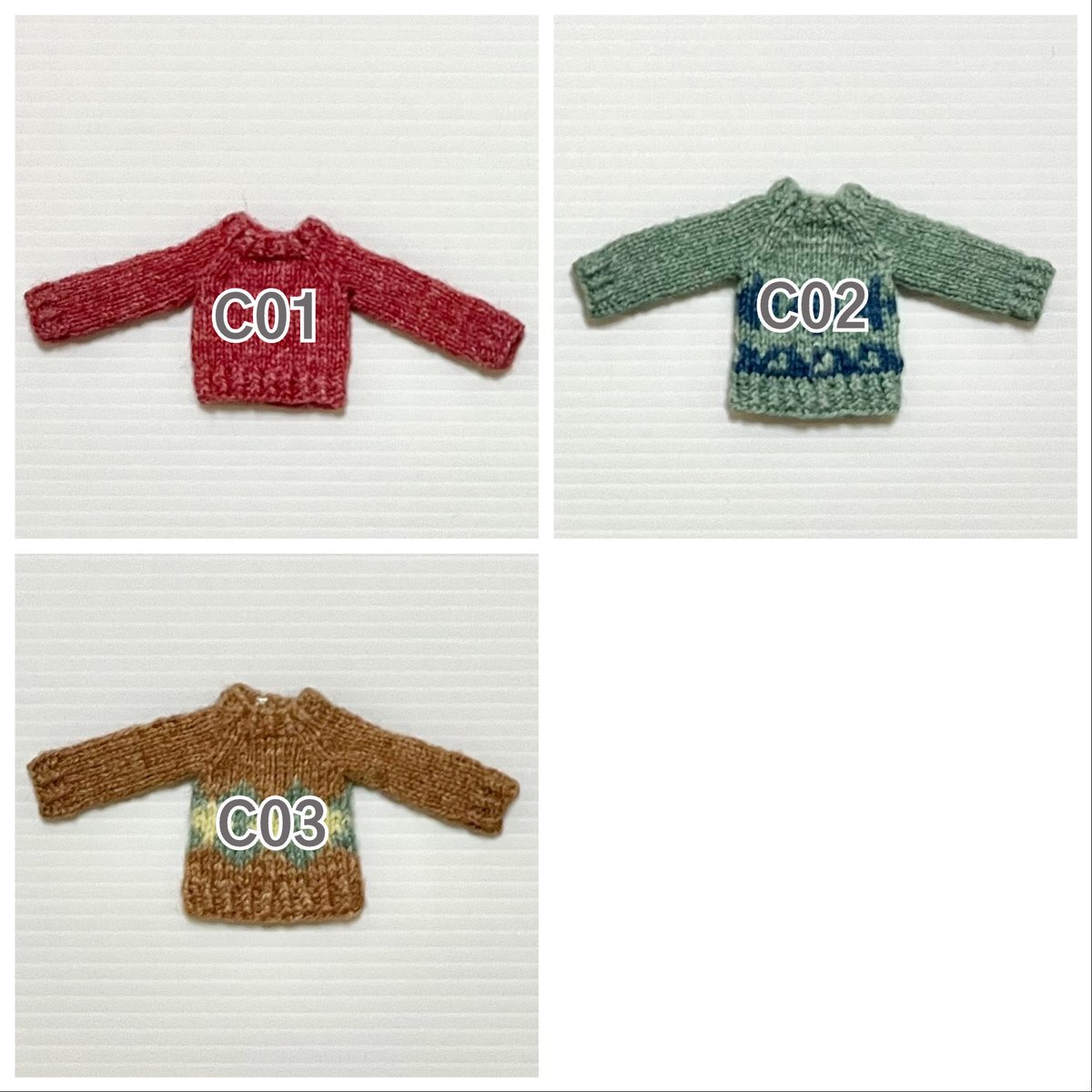 ptichika's tweet image. 【figmaチアキサイズ】
在庫分・新着分

ピコ男子、メガミデバイスにも着用可能。
C01は着丈が短め、02はやや長めです。

#figma
#ピコ男子
#メガミデバイス