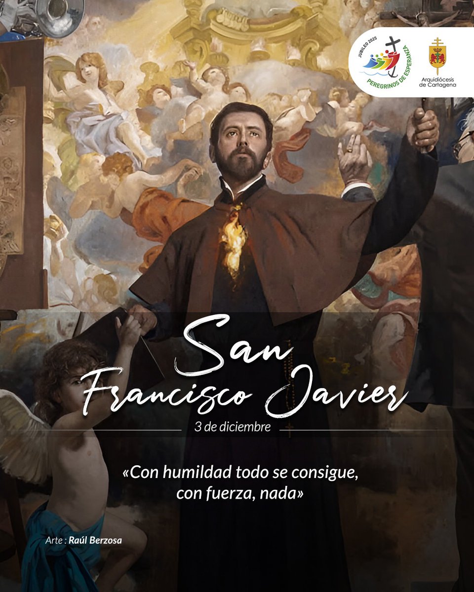 #Santoral || San Francisco Javier

❤️‍🔥 El corazón de este santo ardía en amor por la misión, por eso fue declarado como patrono de las Misiones.

Pidámosle que nos comunique algo de su celo apostólico para llevar la Buena Nueva a todos los rincones, empezando por nuestra familia.