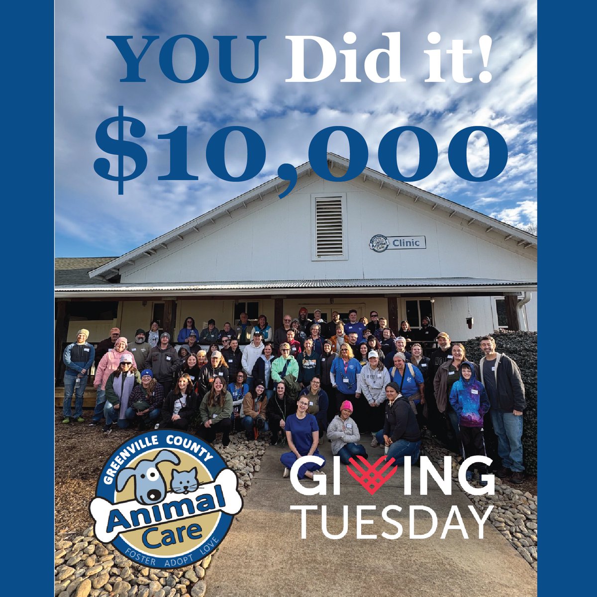 THANK YOU. THANK YOU. THANK  YOU.  Your passion and generosity will help keep pets in their homes with the families that love them!  We ❤️❤️❤️are so appreciative off all you do.