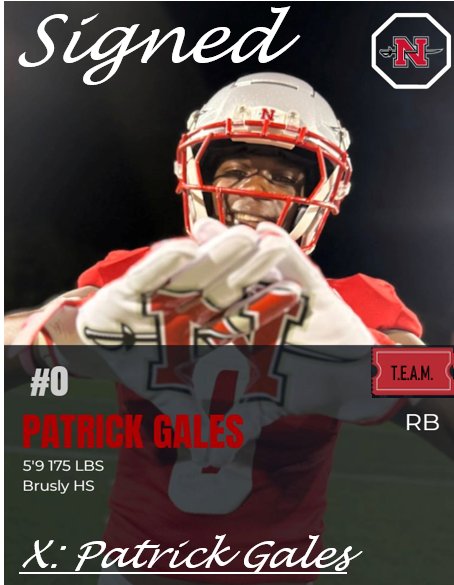 Signed🖊️  
Welcome Patrick to Colonel Country! 
225 🔜 985
<a href="/PatrickGales_26/">Patrick Gales</a>