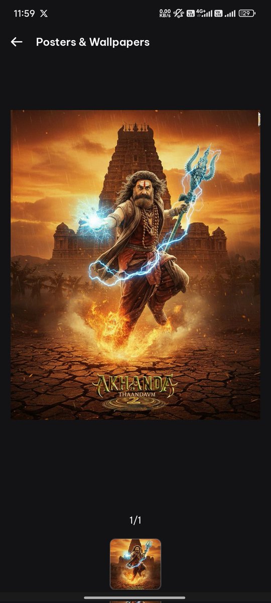 DeelipSiddhesh's tweet image. AKHANDA 2 - No PVR/INOX release north side? Can anyone confirm? #Akhanda2