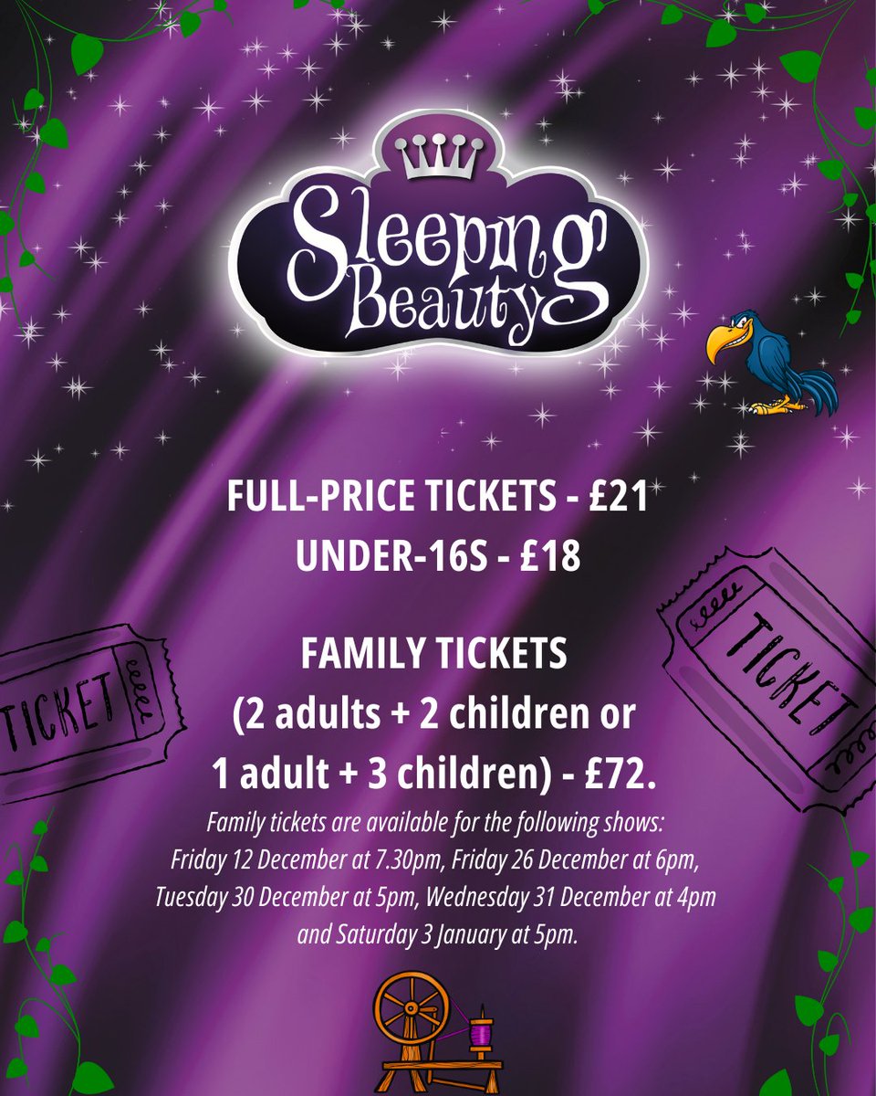 Family tickets available for selected shows! 💫

Book now: discover.hillingdon.gov.uk/sleeping-beauty

Call our box office: 01895 250615 or email boxoffice@hillingdon.gov.uk

#HillingdonTheatres #CompassTheatre #dkProductions #SleepingBeauty #Panto #Pantomime #CastAnnouncement