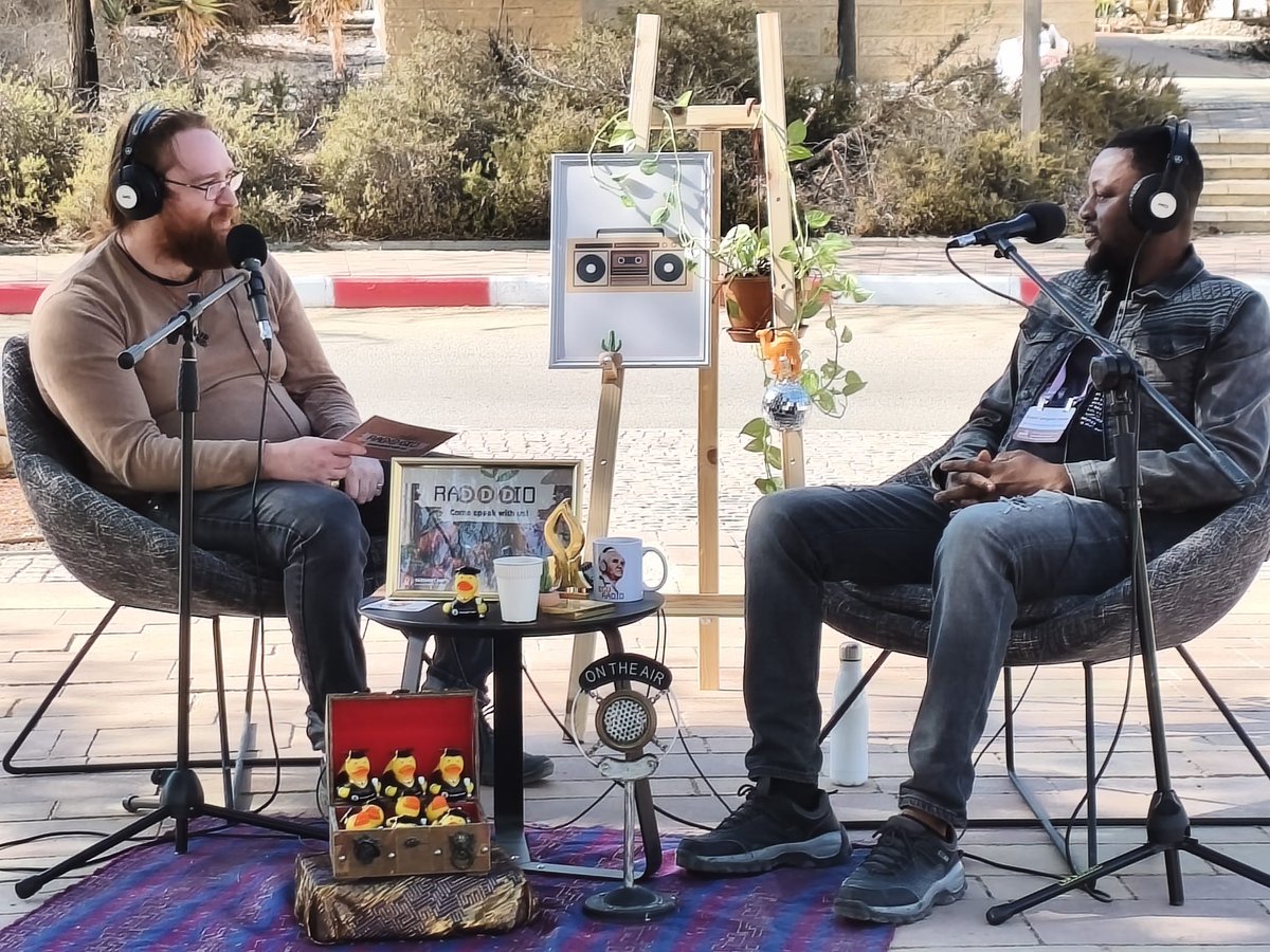 ConferenceDdd's tweet photo. Some photos from #BGU Radio Campus interviewing speakers and participants at the #DDD2025 conference. https://t.co/m1D78A8O5R