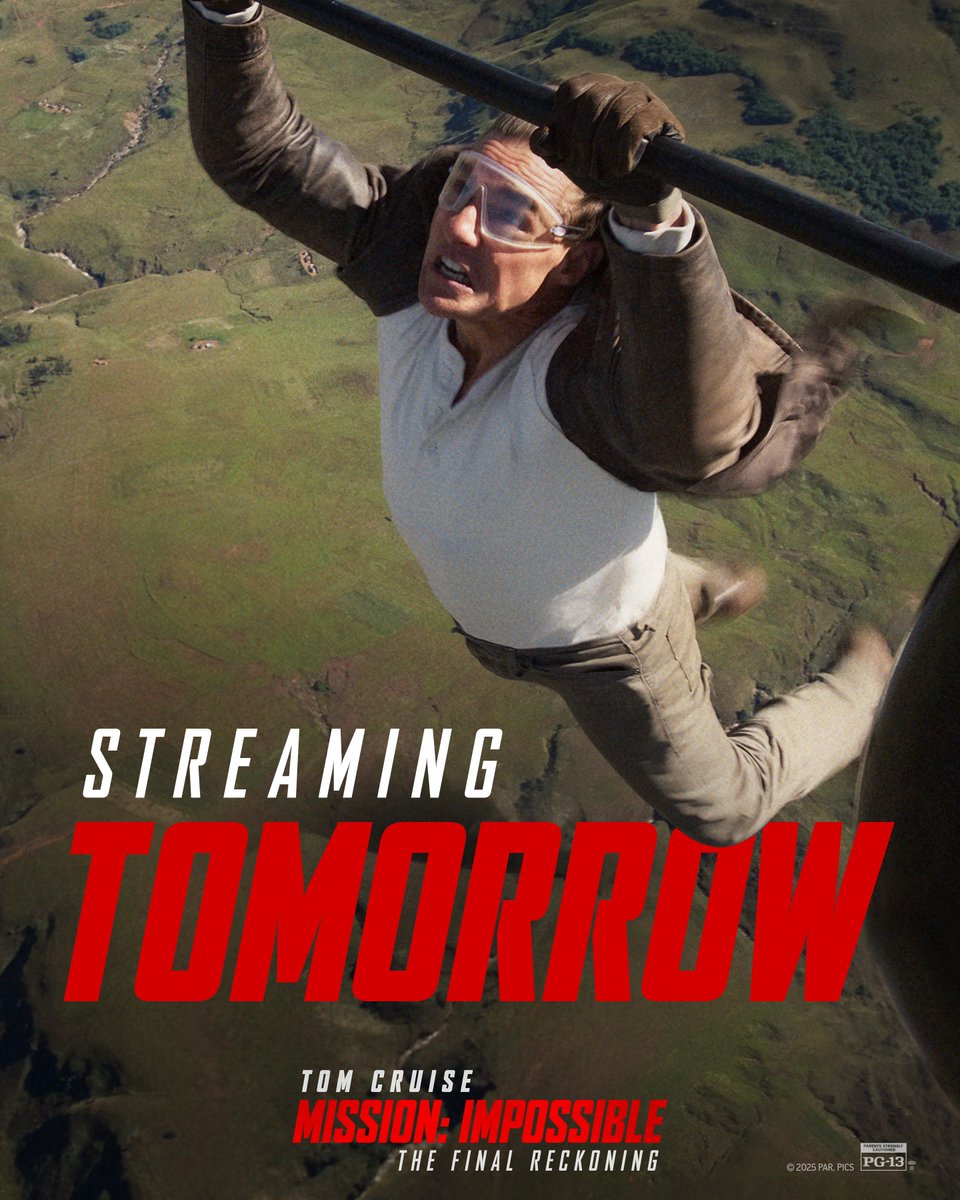 Your mission begins tomorrow. Stream Mission: Impossible - The Final Reckoning on <a href="/paramountplus/">Paramount+</a>. #MissionImpossible
