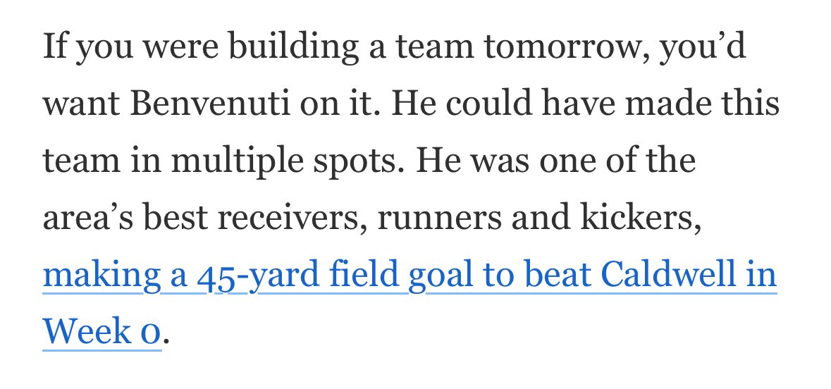 Dante Benvenuti 2026 ATH tweet media