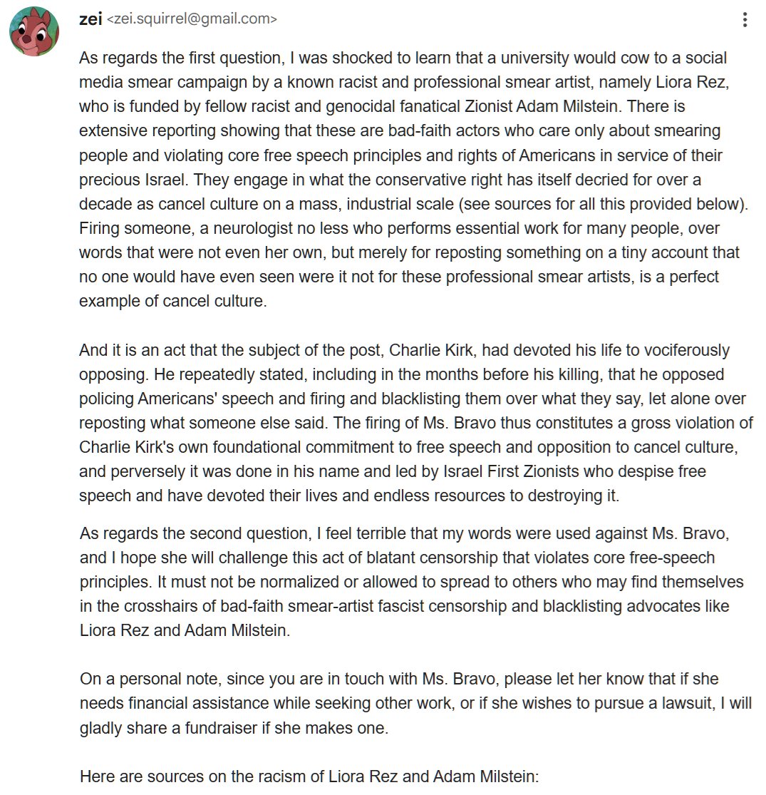 about a month ago the Zionist censorship machine led by depraved scumbag Liora Rez and her "Stop Anti-Semitism" account that trawls random people's social media, found an instagram account of a neurologist who had shared one of my posts. This led to a Zionist mass doxing and