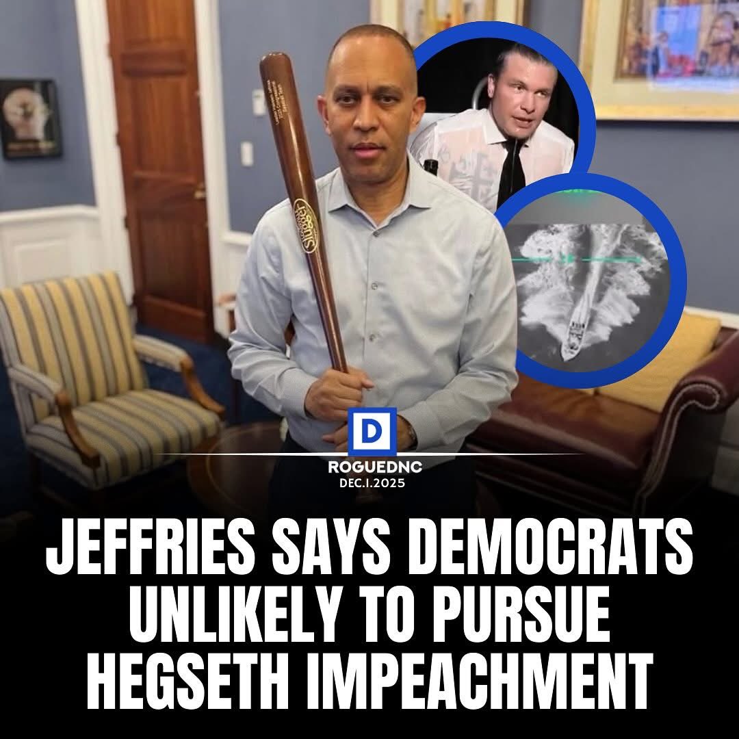 Hakeem Jeffries says Democrats won’t impeach Pete Hegseth for war crimes.

Why not?

Because Democrats support the same illegal wars as Republicans and don’t want to be impeached for it when they are in power and controlling the empire.

This is who Mamdani endorsed for Speaker.