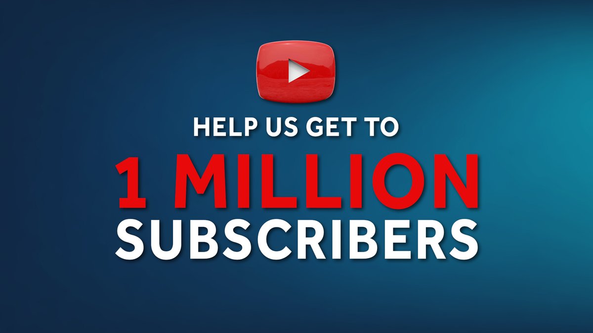 Can you help us get to a million subscribers on YouTube? We're almost there. Subscriber numbers apparently help significantly with the algorithm so more people will see the videos – and it’s free with just one click. This is the link and just press subscribe: