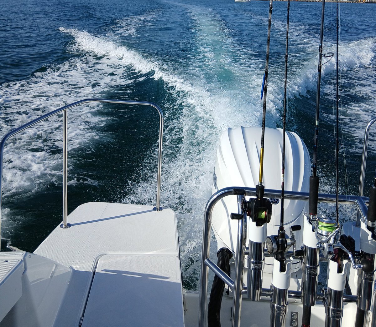tripletsboat's tweet photo. いつも乗せていただいているオーナーさんの進水式に参加させていただく。

本当貴重な体験😲

その後ちょい釣りに…

純正でレールが有りますが補う感じでレール追加したいとのことで
それぞれの釣り座でレールを確認

バウスプリット周りとスタンレールとモーターウェルを繋ぐレールが欲しい感じ https://t.co/h0VZPB48lj