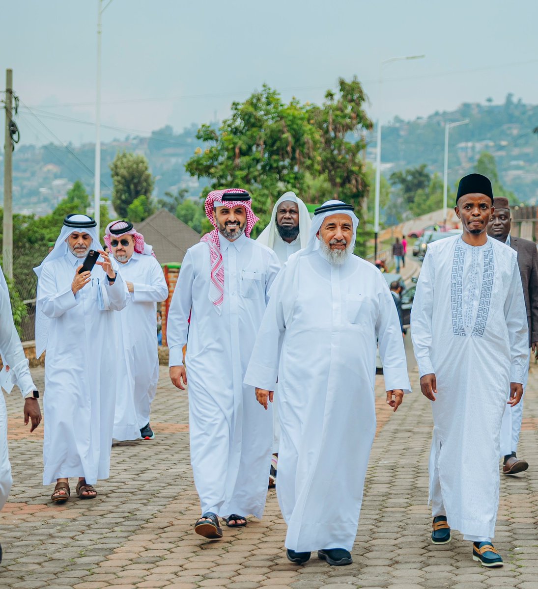 QKigali's tweet photo. His Excellency Ghanem bin Shaheen bin Ghanem Al Ghanim, Minister of Endowments and Islamic Affairs, conducted a field visit to several religious and community institutions in the Rwandan capital, Kigali, as part of his official visit to the Republic of Rwanda. He was accompanied by Mr. Ali bin Hamad Al Aida, Chargé d’Affaires of the Embassy of the State of Qatar to the Republic of Rwanda, and His Excellency Sheikh Sindayigaya Musa, Mufti of the Republic of Rwanda and President of the Supreme Council for Islamic Affairs.

During his tour in Nyamirambo, His Excellency observed the social life and cultural interaction within the community and met with several members of the Muslim community, who expressed their appreciation for the State of Qatar’s interest in supporting religious and educational institutions in Rwanda.