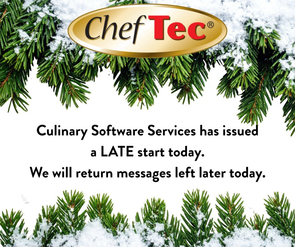 ChefTec and CorTec Software for Foodservice Ops tweet media