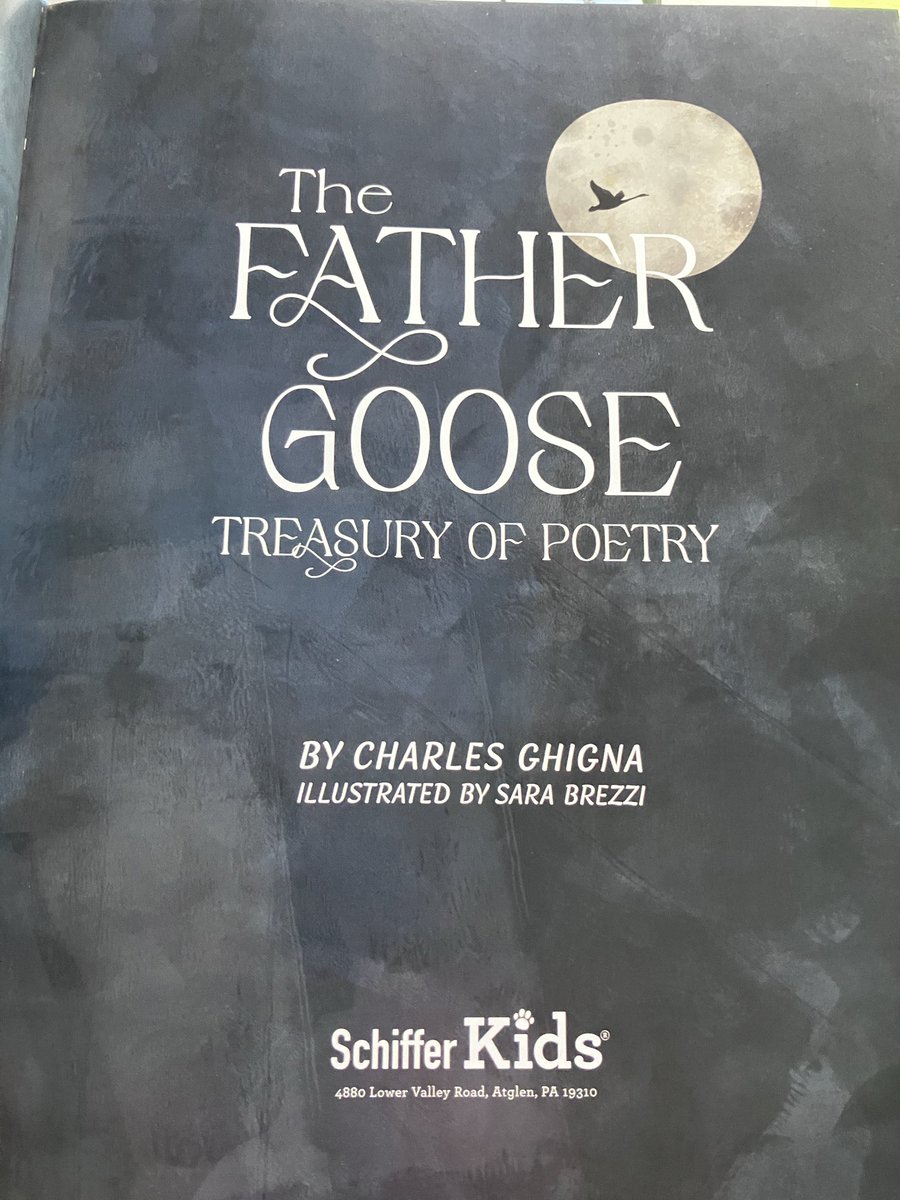 <a href="/DailyPicTheme2/">Daily Picture Theme</a> Title page from a wonderful book of children’s poetry #Goose #DailyPictureTheme