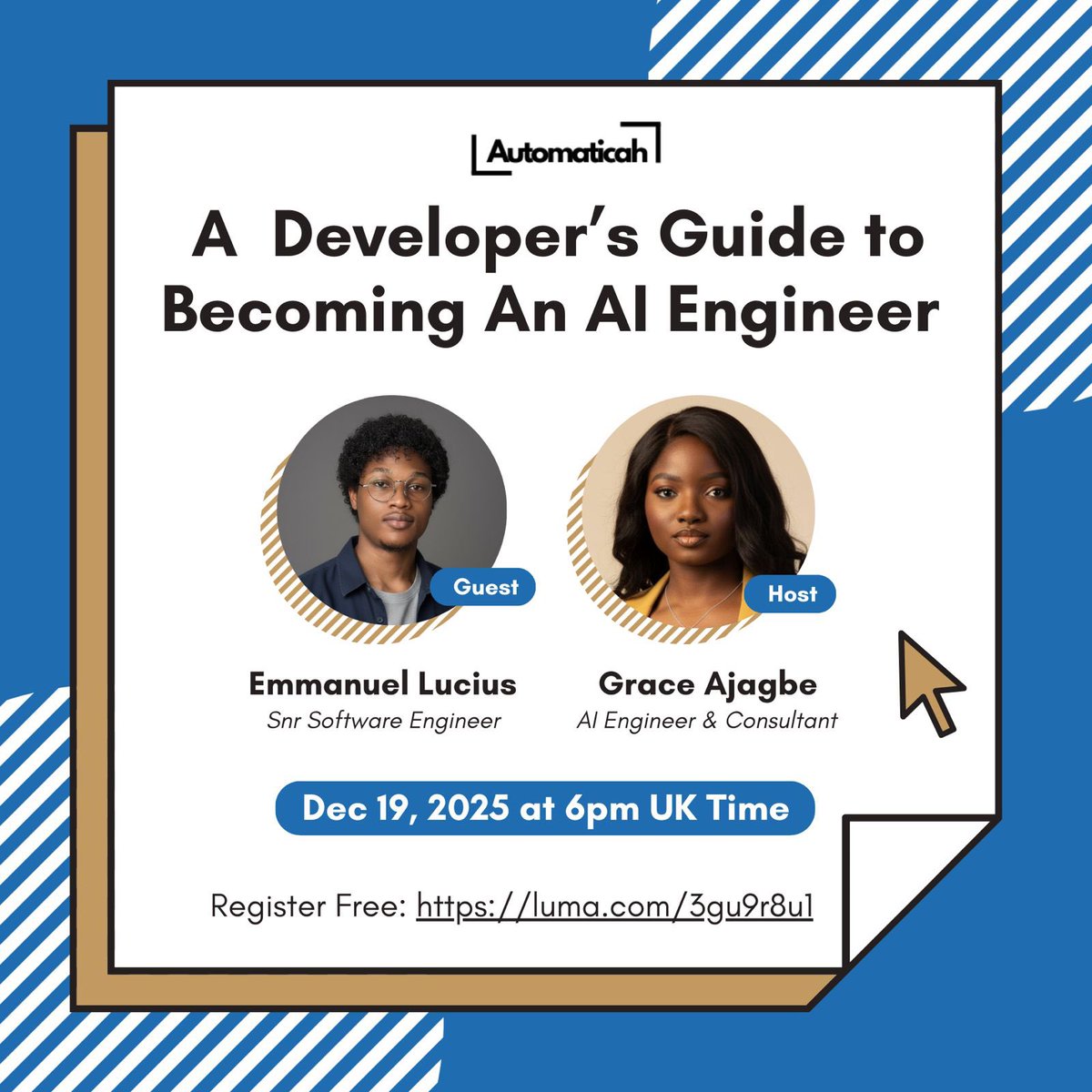 A developer’s guide to becoming an AI Engineer in 2026. 

Register here; luma.com/3gu9r8u1