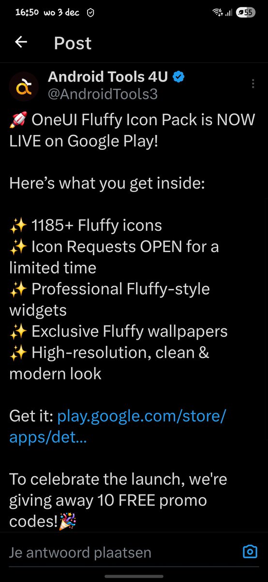 Rene_Amsterdam's tweet image. 📞💥 iOS 18 Fluffy 💥📞

New One UI 8 Fluffy iconpack including kwgt widgets by @AndroidTools3 
See pic 2.

iOS 26 kwgt Clockwidget by @Ahmadansari2233

Selfmade battery 🔋 widget.

Wallpaper to download 👇🏻

@NovaLauncher 

@SamsungNL Galaxy S25 Plus.