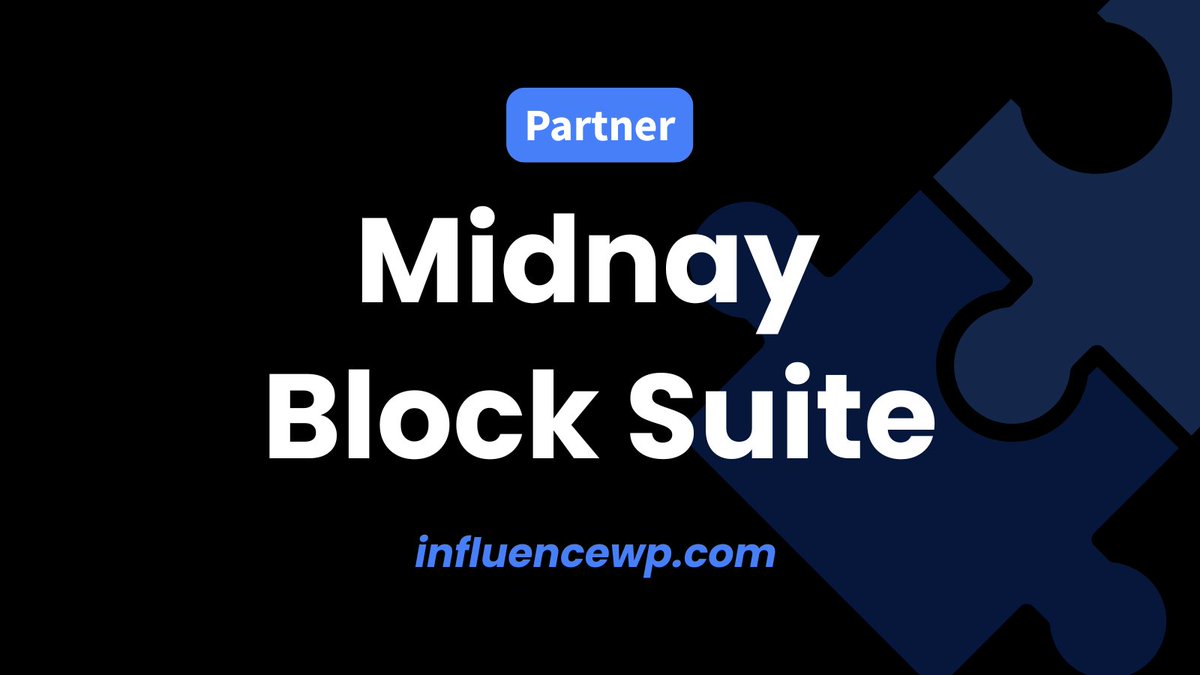 PineDigitalCo's tweet image. NEW Partnership

Get 30% off this lightweight, all-in-one toolkit plugin, packed with powerful, customizable blocks and pre-designed patterns to supercharge WordPress.

Exclusive Deal. No Affiliation. Just Savings. 👇
influencewp.com/iwp/midnay-blo…