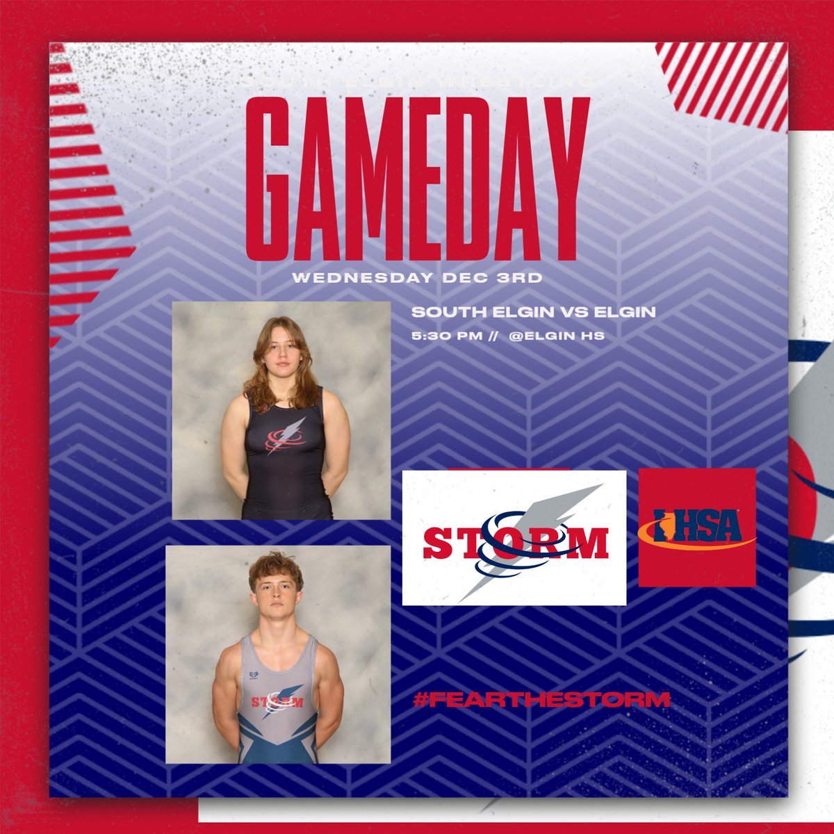 sehssports's tweet image. GOOD LUCK today to our Boys and Girls Wrestling teams as we start conference matches at Elgin HS tonight!! #LetsGetIt #GarbaczTheGreat #DaneThePainHenson #RollStorm