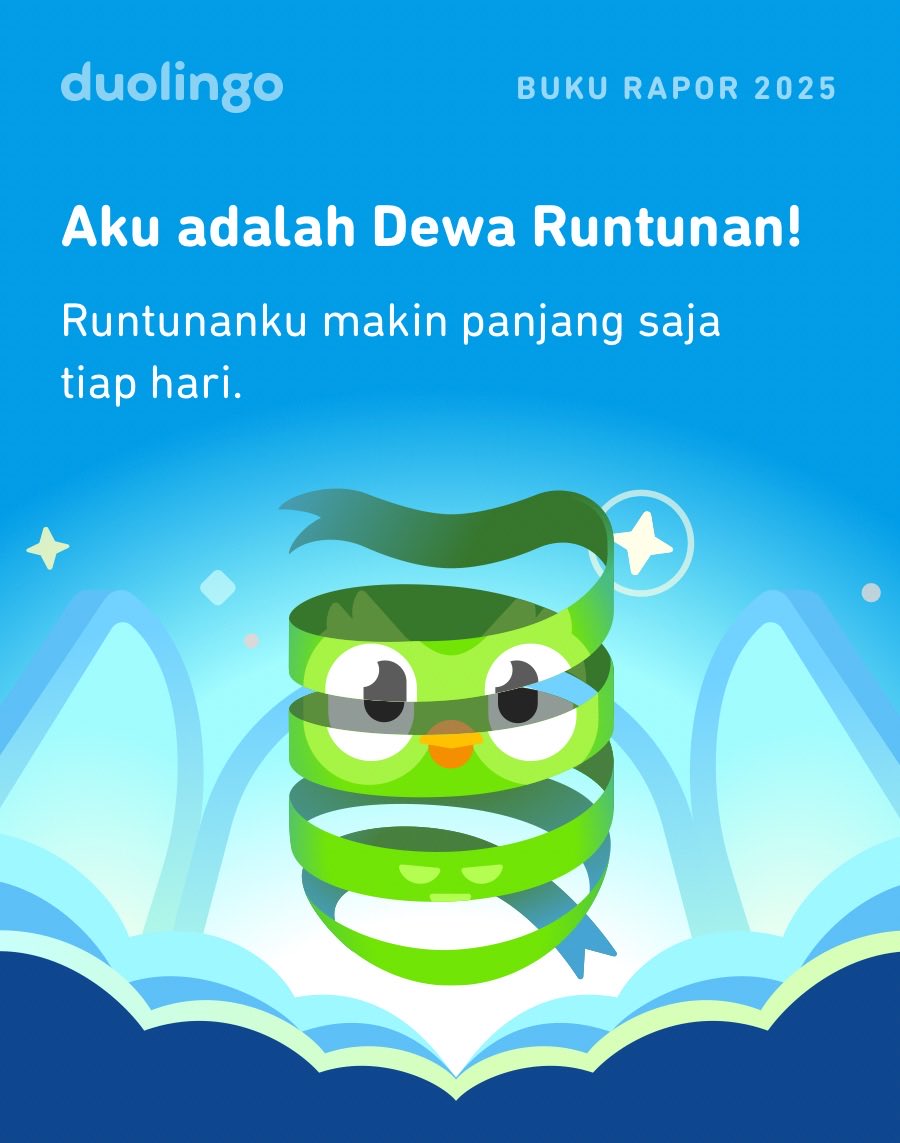 apolos_aa's tweet photo. Lihat berapa banyak yang kupelajari di Duolingo pada tahun 2025! Bagaimana denganmu? #Duolingo365 https://t.co/FPtOYqMf3S