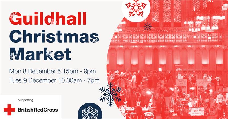 EventsRedCross's tweet image. 🎄🌟Guildhall Christmas Market on behalf of the British Red Cross

Get into the festive spirit at our Guildhall Christmas Market! Join us for a magical day filled with stalls, gifts, seasonal treats, and holiday cheer, all in support of the British Red Cross.

🎁 Find unique…