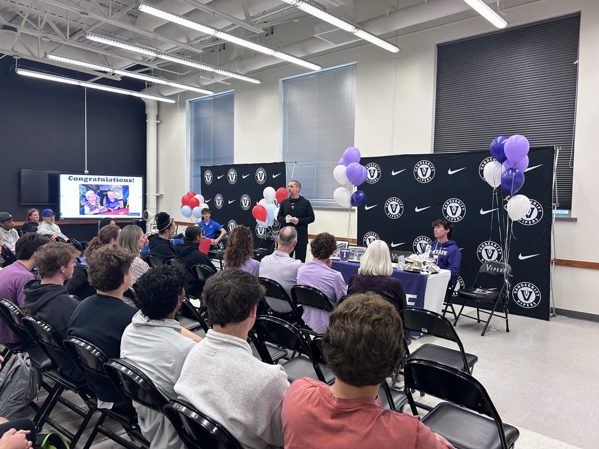 Signing day at Vandegrift.

Hear from Miles Teodecki (Kansas State) and Wiley Olson (SMU) tonight on KXAN.

<a href="/VHSFootball/">Vandegrift Football</a> | <a href="/RecruitVandyFB/">Vandegrift HS Football Recruiting 🐍</a> | <a href="/KXAN_News/">KXAN News</a>