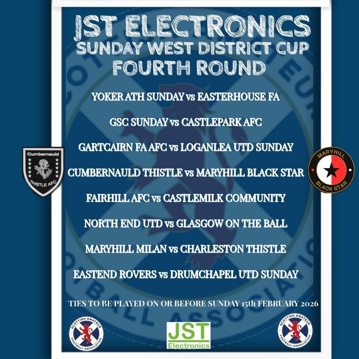 MBSFC's tweet image. Drawn away to Cumbernauld Thistle in last 16 of the west. 
Getting to the business end of this competition again. 

🔴⚫💪