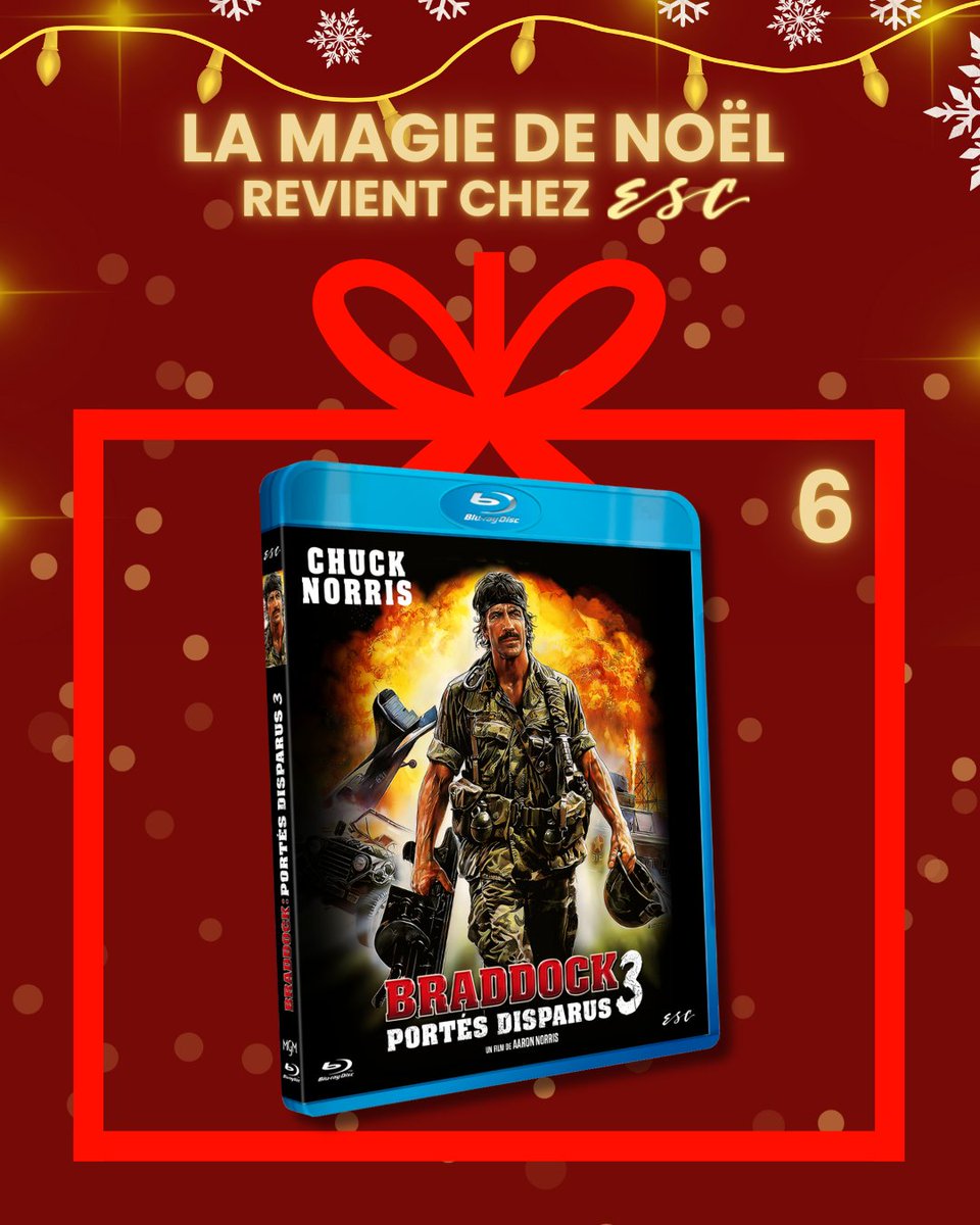 ESC_Films_'s tweet image. 🎁 Aujourd'hui on vous fait gagner un exemplaire Blu-ray de BRADDOCK 3 !

Pour participer c'est très simple :

❤️ Likez + RT 

🚨 Abonnez vous à @ESC_Films_ 

🍿 Et identifiez la personne avec qui vous voudriez voir ou revoir le film !

📆 Tirage au sort lundi !