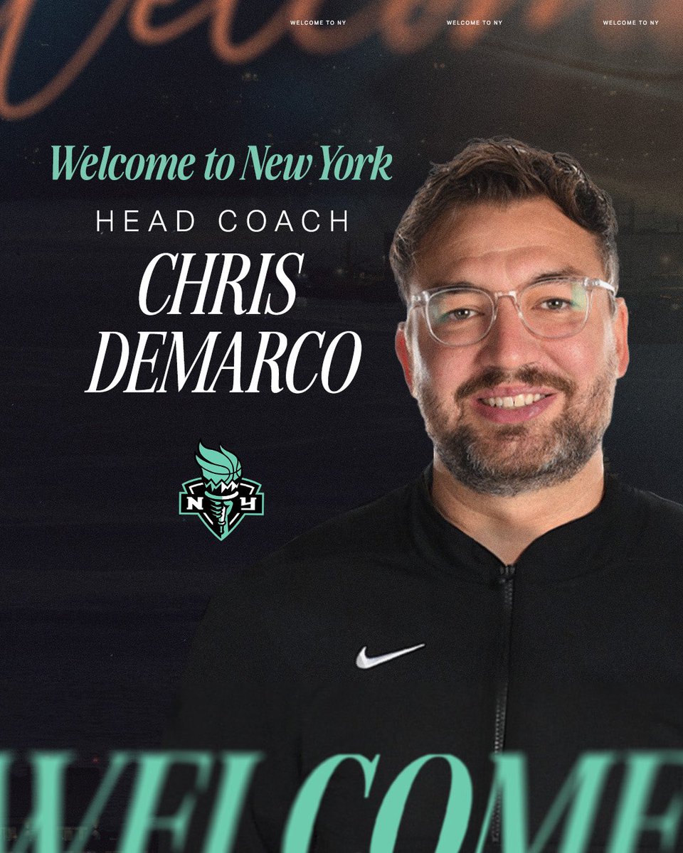 nyliberty's tweet image. From the Bay to BK, a new era begins! 

Libs Fam, please join us in welcoming Chris DeMarco as the new Head Coach of the NY Liberty!🗽