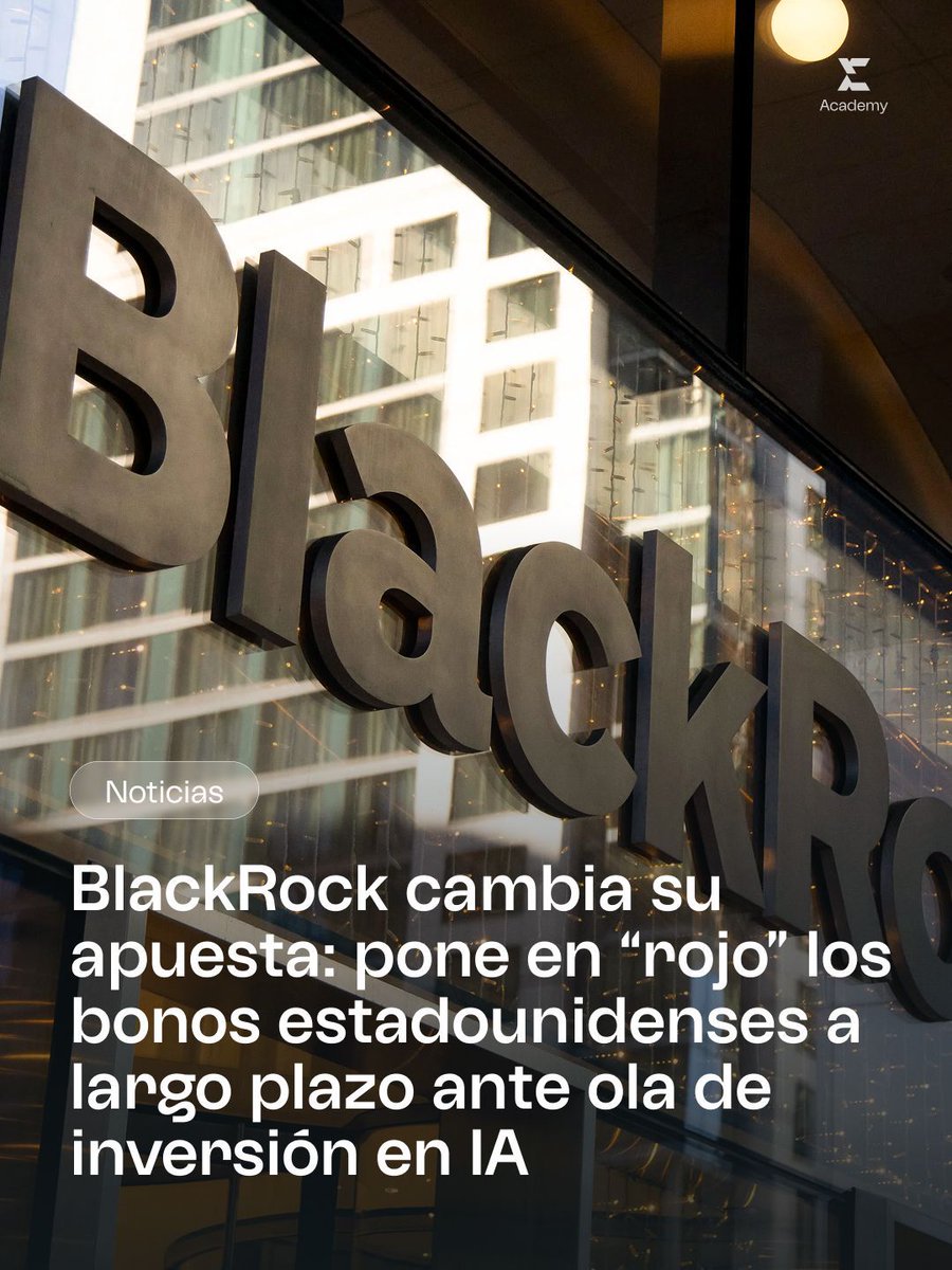 AtlasInvAcademy's tweet photo. En su más reciente informe de previsión global para 2026, la división de investigación de BlackRock, BlackRock Investment Institute (BII), anunció que ha cambiado su visión sobre los bonos del Tesoro de largo plazo de Estados Unidos —pasando de “neutral” a “underweight” https://t.co/5JqW1uLyen