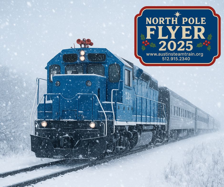 🎄 Weekend Update!🎄

🎄Saturday’s 8:30am, noon &amp; 3:30pm rides are sold out — 7pm still open!

🎄Sunday’s noon &amp; 3:30pm are sold out, but 8:30am &amp; 7pm have seats for families dreaming of cookies and cocoa.

Grab the last sparkle of holiday magic! 
austinsteamtrain.org/north-pole-fly…