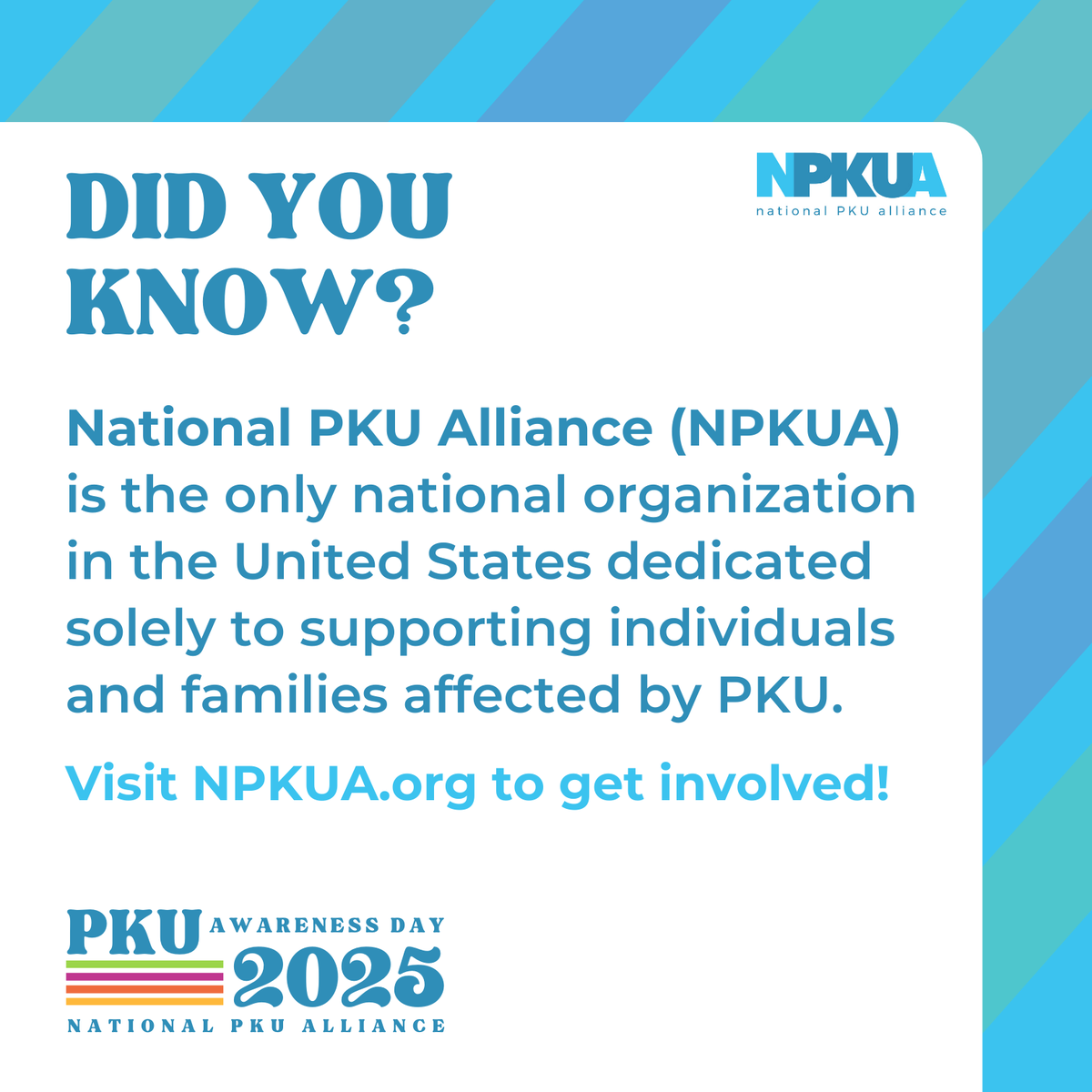 CyclePharma's tweet image. Today is National #PKUAwarenessDay! We&apos;re proud to support the
#PKU community, celebrate progress and work toward better treatments.

You can support the National PKU Alliance by donating today at
npkua.org/donate.

#PKUAwareness #NPKUA #Phenylketonuria