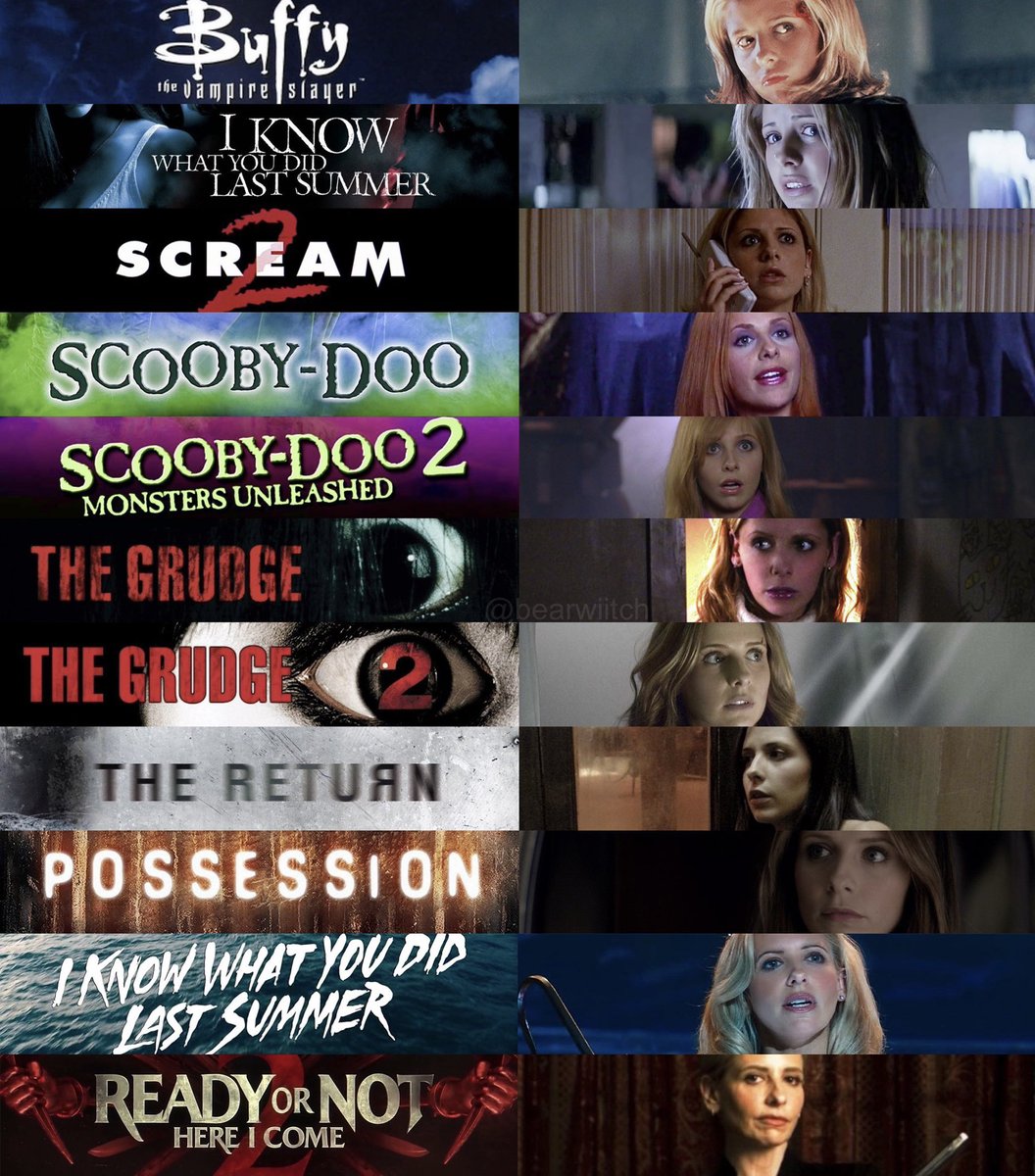 bearwiitch's tweet image. sarah michelle gellar is THE scream queen
