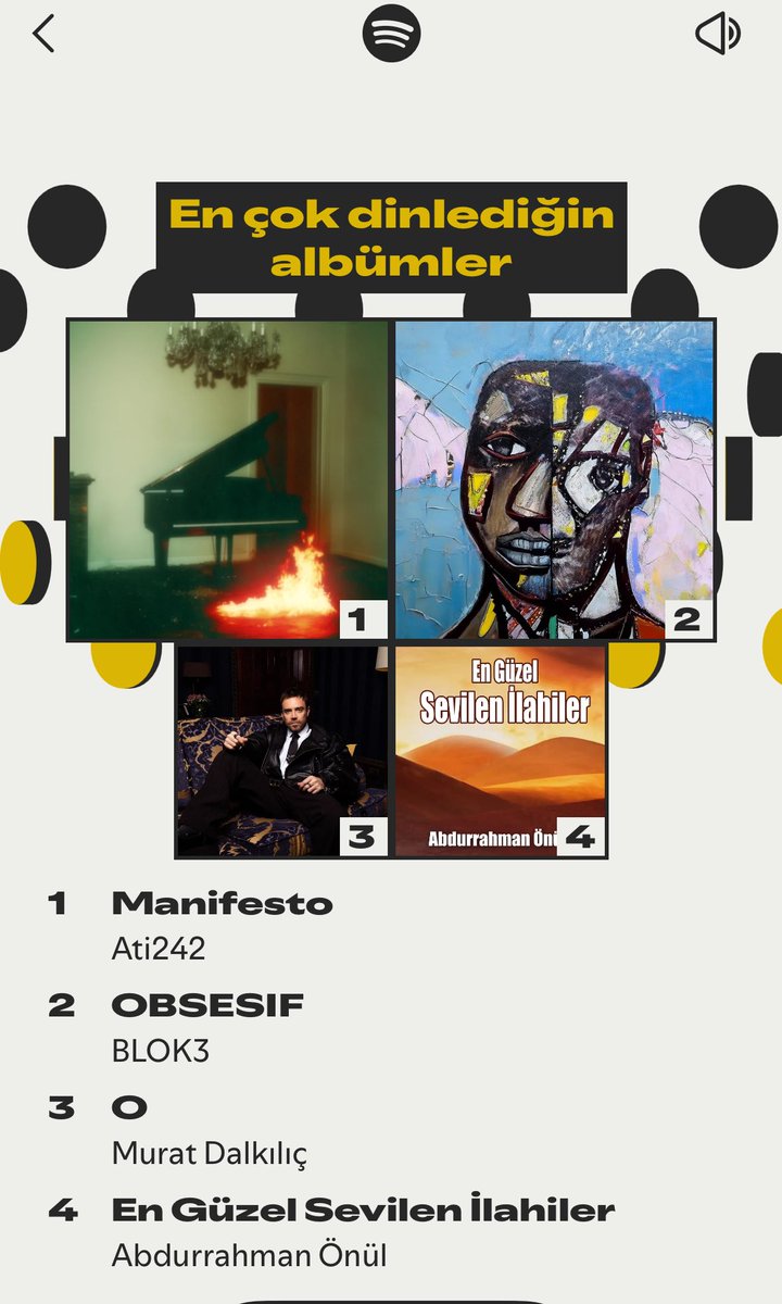 spotify listem hakkında hiç bir şey söyleyemiyorumjsjs