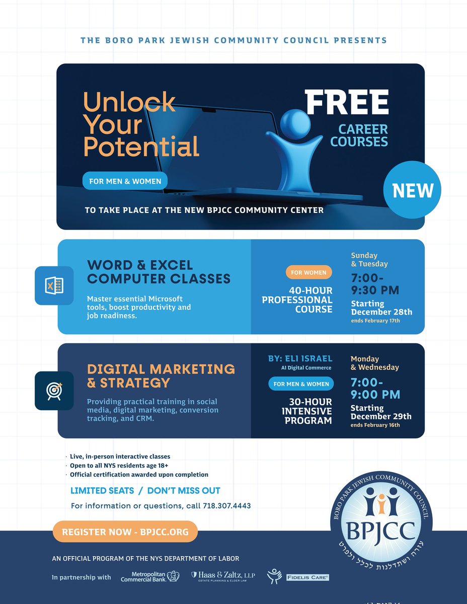 bpjcc's tweet image. It’s not too late to register for our Computer Course and Digital Marketing Course! Limited slots available. Take this opportunity to boost your skills and level up your future. Register now at BPJCC.org!