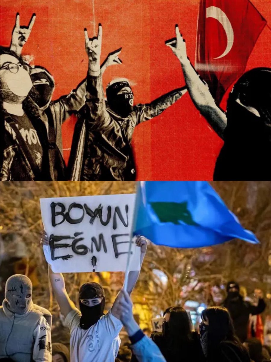 militerenstitu's tweet photo. BBC, “Gençler Arasında Yükselen Yeni Nesil Milliyetçilik Hakkında Ne Biliyoruz?” başlıklı bir dosya haber hazırladı.

📌 Haberde öne çıkanlar şöyle:

• Bozkurt işaretleri, kurt başlı Göktürk bayrakları, Öcalan'a küfredilen dövizler, milliyetçi sloganlar, Mustafa Kemal Atatürk posterleri ve Enver Paşa resimleri…

• Saraçhane eylemlerde kamuoyunun dikkatini çeken şeylerden biri de bu gençlerin bir kısmındaki milliyetçi eğilimleri yansıtan detaylardı.

• İstanbul Gençlik Araştırmaları Merkezi'nin raporunda Türkiye'deki milliyetçi gençler arasında, LGBT ve göçmen karşıtlığının, küresel çaptaki aşırı sağ-milliyetçi hareketlerin söylemleriyle örtüştüğü yorumuna yer veriliyor.

• Aynı raporda, bu gençlerin "anti-otoriter ve demokrat bir milliyetçiliği tercih ettiği" tespiti de yapılıyor.

• Yeni nesil milliyetçilik, MHP destekçiliği-Ülkücülük hattından büyük oranda farklı görünüyor.

• Son dönemdeki araştırmalar, "yeni nesil milliyetçi gençlerin" geleneksel milliyetçi akımlarından farklı olarak devlete kutsallık atfetmediğini de öne sürüyor.

• Yeni nesil milliyetçi gençlerin büyük bir bölümü örgütüsüz.

• Türk olmayı yeniden keşfediyorlar, bu öyle K-Pop grubu degil; gelecek ay başka bir şey deneyecek değiller. Bu bir moda akımı değil.