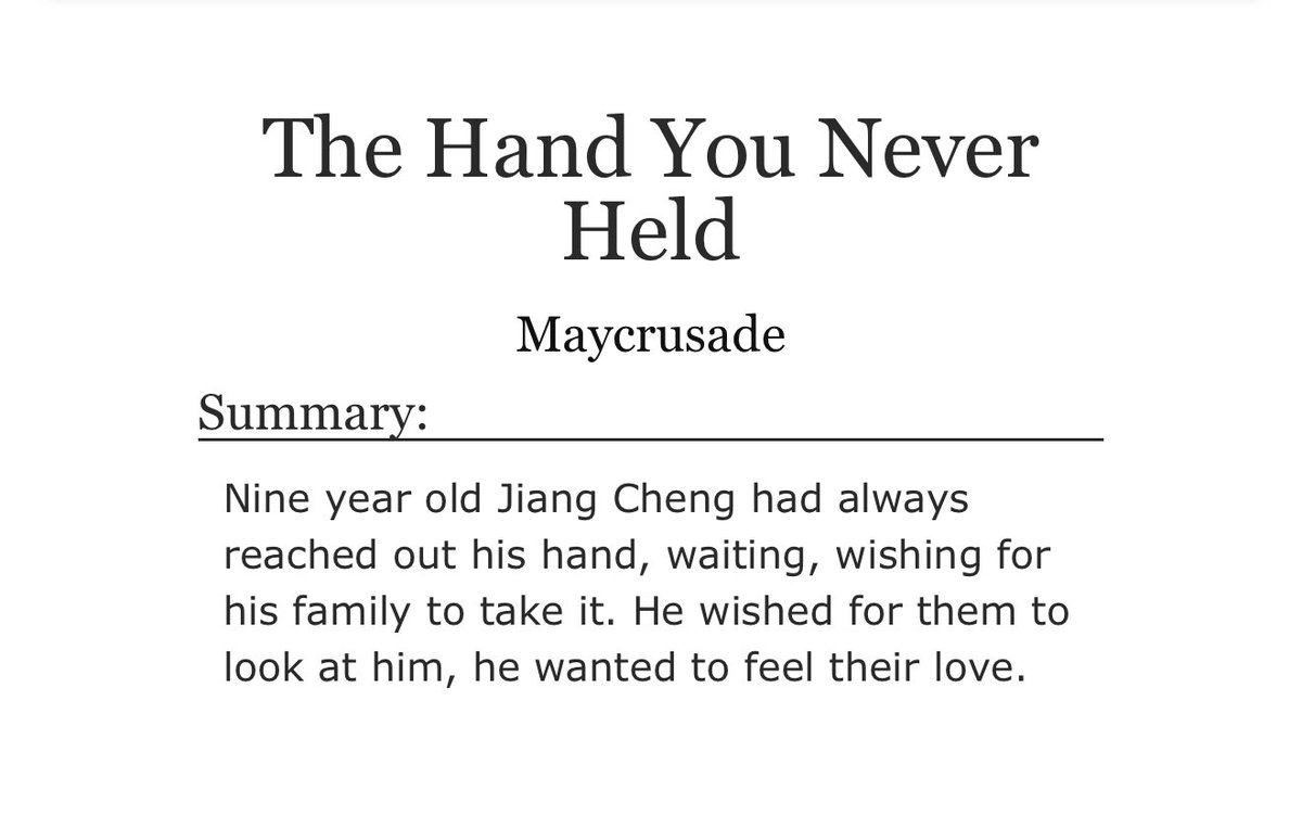 jiang cheng fic recs tweet media