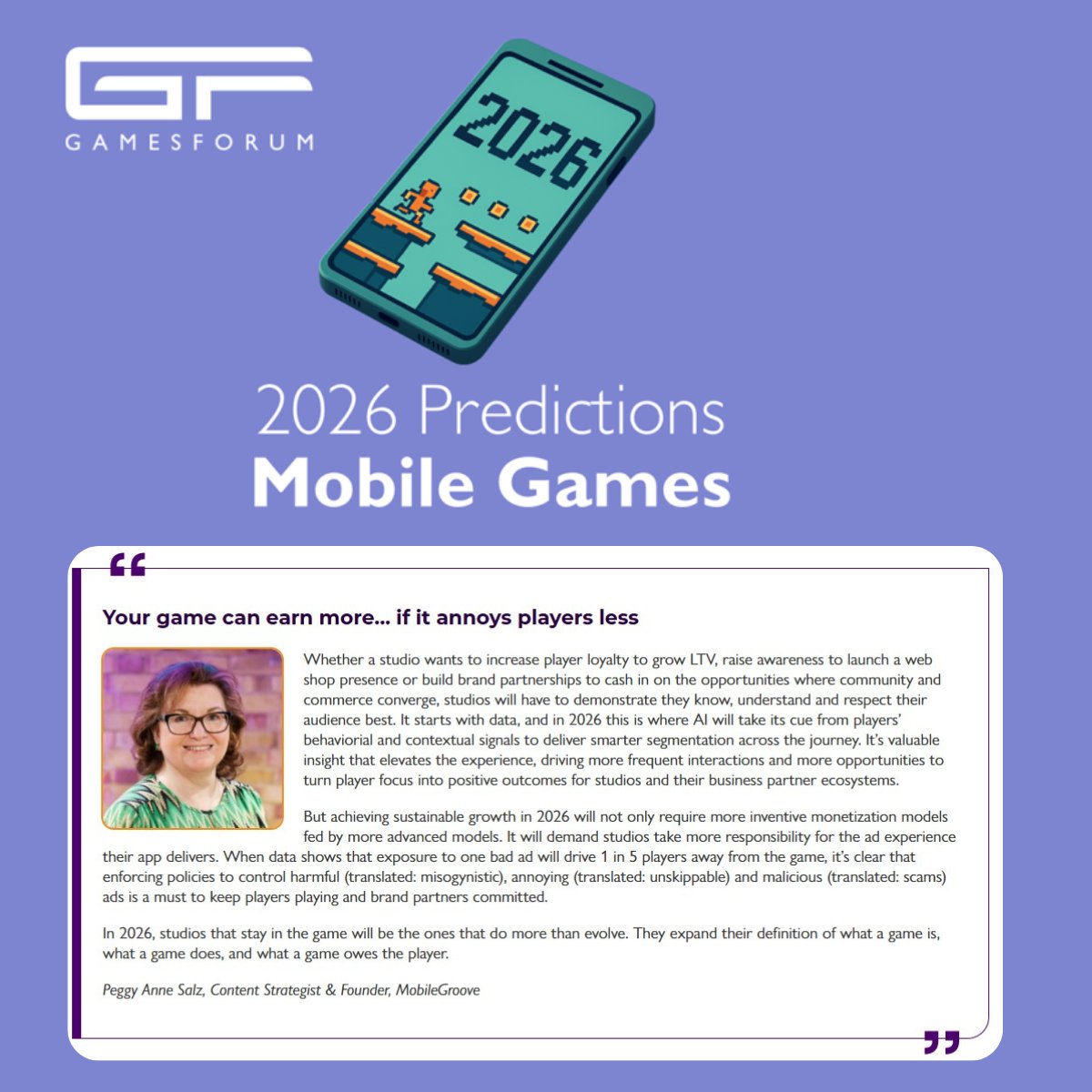 🔮 What’s ahead for mobile in 2026, I hear you ask?

Well, <a href="/gamesforum/">Gamesforum</a>  has that covered in their latest predictions piece 🙂

Here is my contribution, and make sure to read on as my colleagues across the industry share their insights as well.

🎮 Your game can earn more… if it