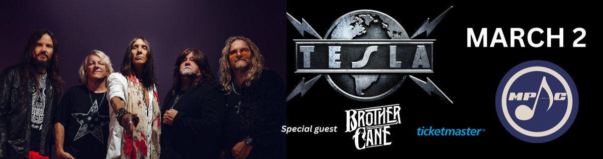 Tesla. Brother Cane. One huge night of rock.
Don’t wait — this show will sell out. 
🎟 Get yours at mpaconline.org
#MontgomeryAL #teslatheband #realbrothercane