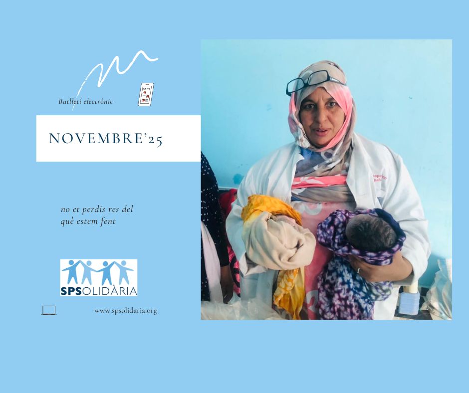 Torna el butlletí d’SPSolidària!

Hem començat un projecte finançat íntegrament per les aportacions dels socis al Centre Materno Infantil de Tifaritti, Sàhara
Hem rebut la visita de l’alcalde de Dafort, Mauritània. 
Consulta el butlletí! - mailchi.mp/2b05126fdb13/n…