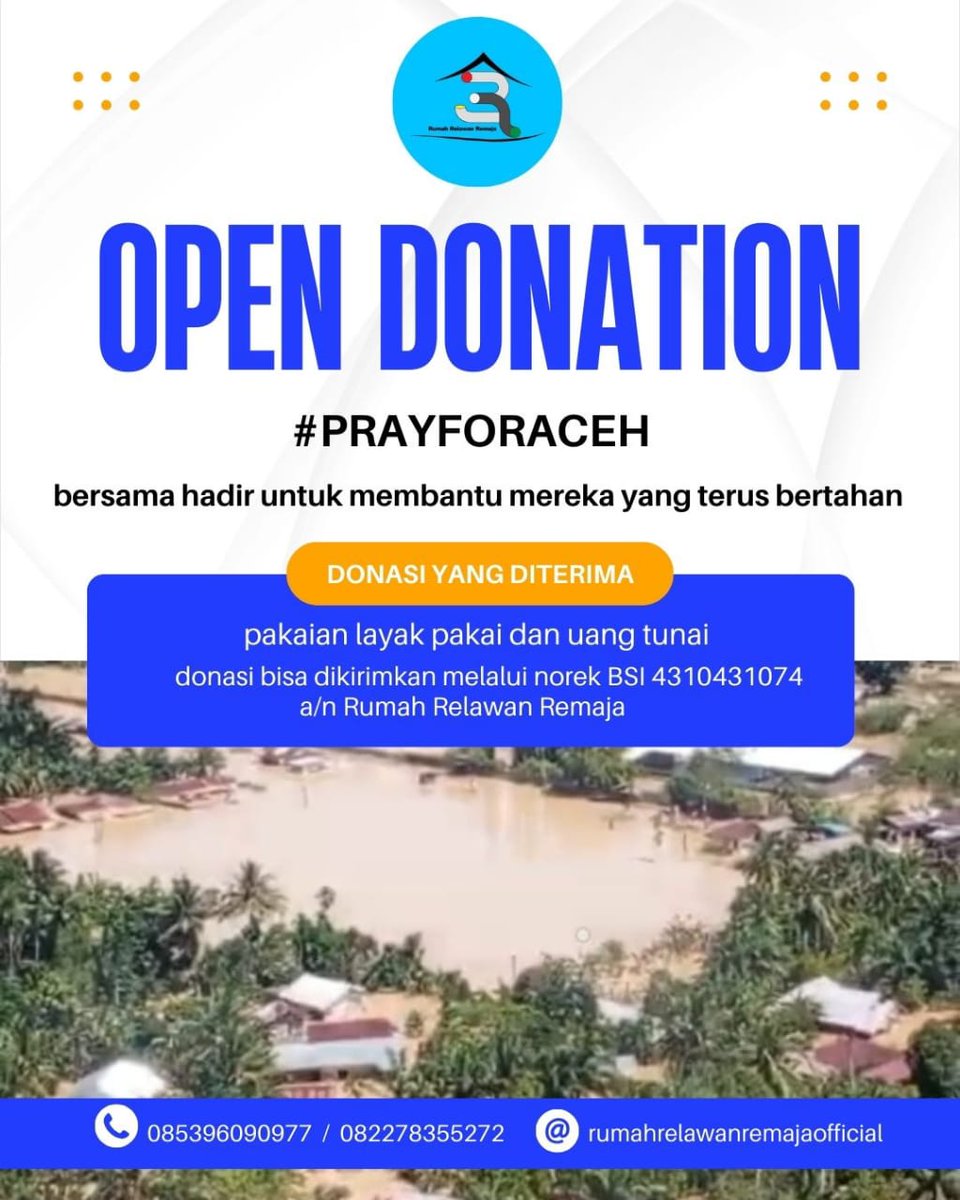 radisyaaaa_'s tweet photo. Teman2, bantuan yang sampai ke wilayah Aceh Tamiang dan Gayo Lues masih sangat terbatas. Jika ada yang masih mau berdonasi, bisa pilih salah satu dari tiga lembaga/komunitas yang sedang membuka donasi ini: Rumah Relawan Remaja, Komunitas Lintas GenRe Aceh, atau SVARA. https://t.co/Iz1UTGZAqV